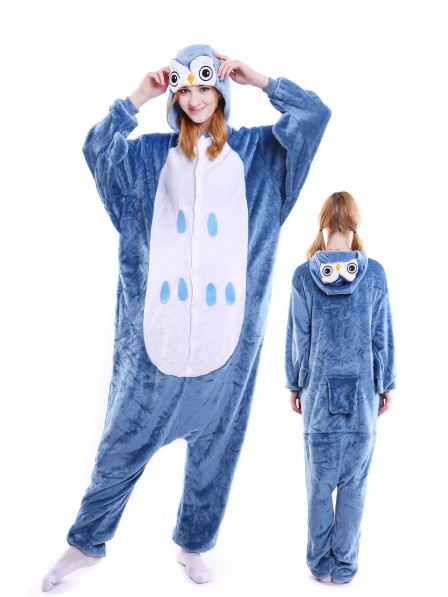 Owl Kigurumi Onesie Pajamas Soft Flannel Unisex Animal Costumes