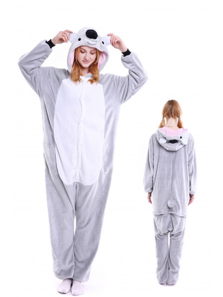 Koala Kigurumi Onesie Pajamas Soft Flannel Unisex Animal Costumes