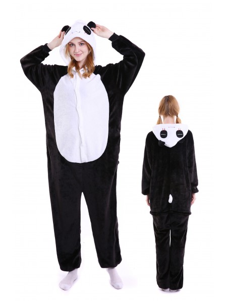 Pandas Kigurumi Onesie Pajamas Soft Flannel Unisex Animal Costumes