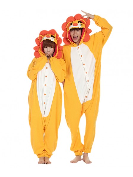 Lion Kigurumi Onesie Pajamas Soft Flannel Unisex Animal Costumes