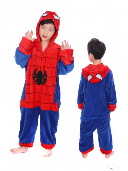Spider-Man Onesie Kigurumi Pajamas Kids Animal Costumes For Teens