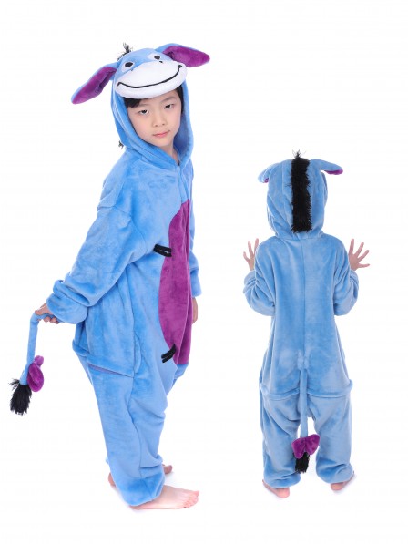 Donkey Onesie Kigurumi Pajamas Kids Animal Costumes For Teens