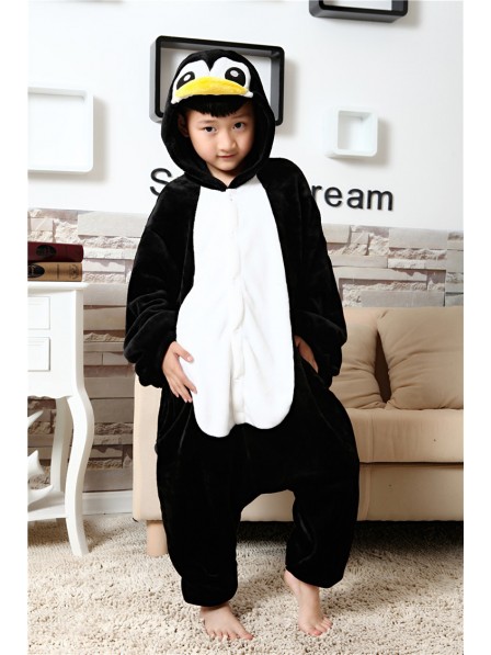Penguin Onesie Kigurumi Pajamas Kids Animal Costumes For Teens