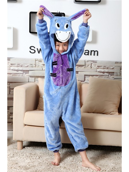 Donkey Onesie Kigurumi Pajamas Kids Animal Costumes For Teens