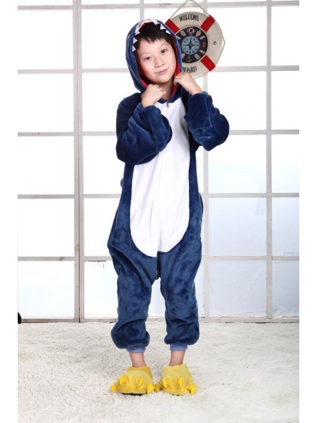 Shark Onesie Kigurumi Pajamas Kids Animal Costumes For Teens