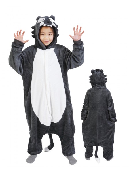 Wolf Onesie Kigurumi Pajamas Kids Animal Costumes For Teens