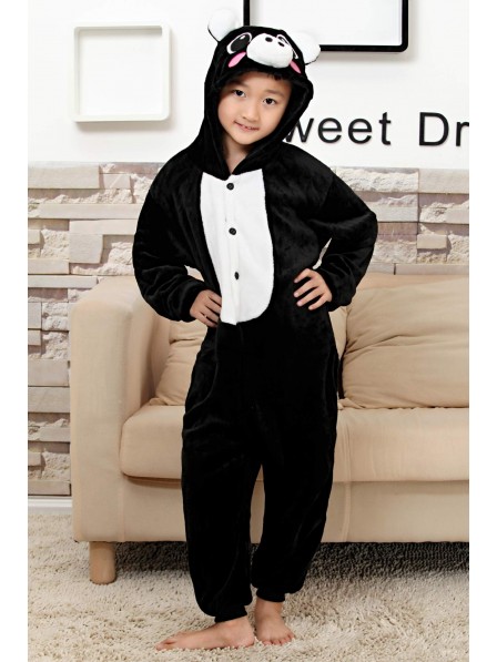 Black Pig Onesie Kigurumi Pajamas Kids Animal Costumes For Teens