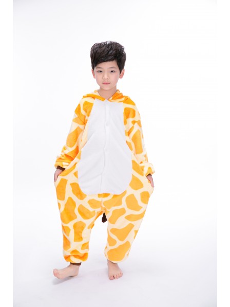 Giraffe Onesie Kigurumi Pajamas Kids Animal Costumes For Teens