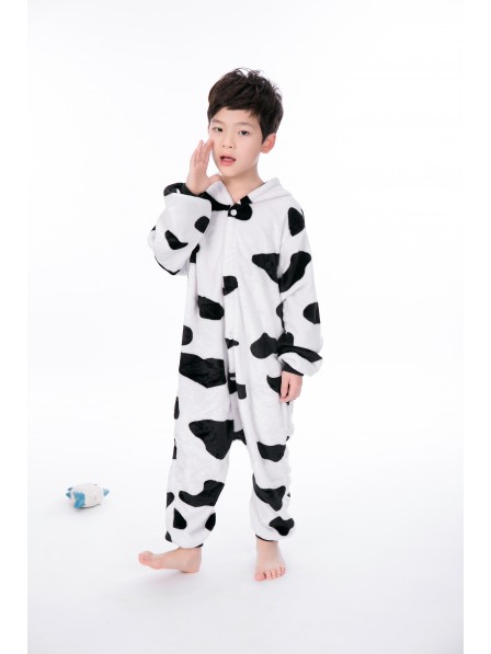 Cow Onesie Kigurumi Pajamas Kids Animal Costumes For Teens