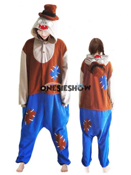 Plants Vs Zombies Costume Onesie Halloween Outfit Party Wear Pajamas