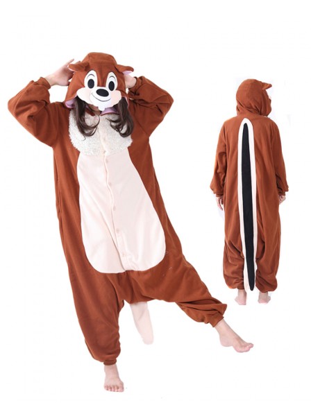 Squirrel Kigurumi Onesie Pajama Animal Unisex Costumes