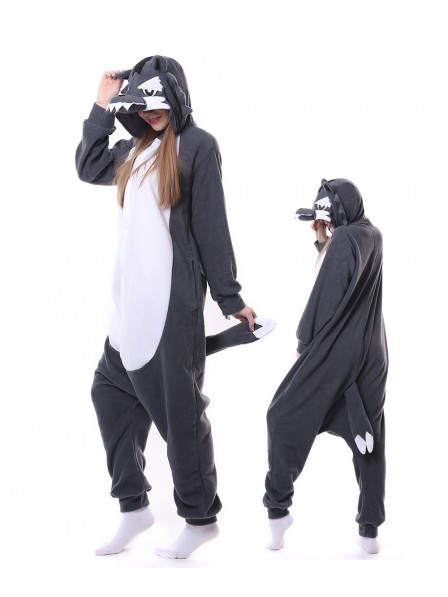 Grey Wolf Kigurumi Onesie Pajamas Animal Unisex Costumes